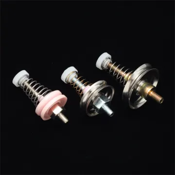 Ceramic guide wire tensioner for textile yarn machinery