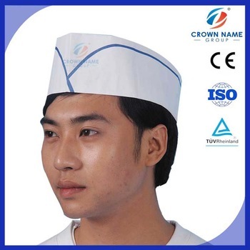 Disposable Paper Forage Hat with Red Blue Green Stripe