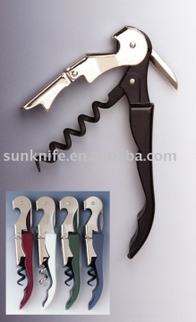 wine opener with metal handle