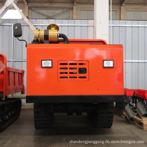 Multi-Functional Crawler Transport Vehicle with Crane Option