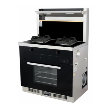 Multi-Functional Gas Hob And Electric Range Hood Smoke Lampblack Machine All-in-one Steam and Oven