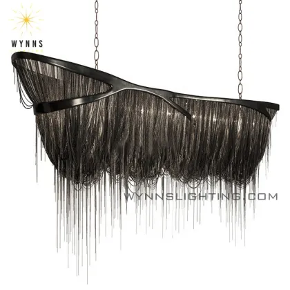 Grand Atlantis LED Pendant Lighting - Dragon Design Tassel Chain Suspension Lamp