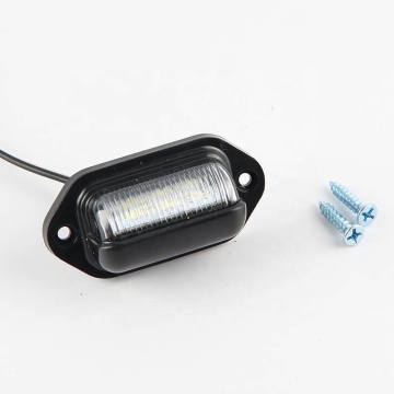 6 LED License Plate Lights 12V-24V Waterproof IP65 for SUV Truck Trailer Van