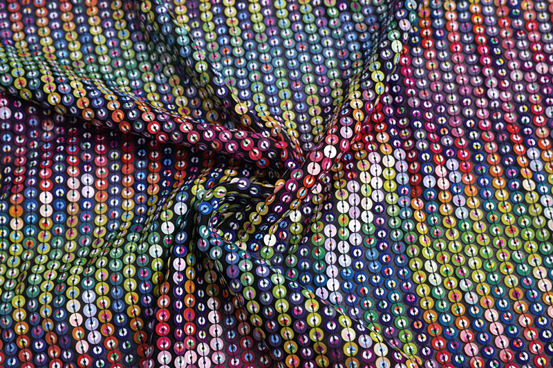 Sequin Embroidery Fabric For Dress