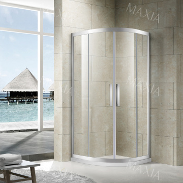 Хромированная раздвижная дверь душа