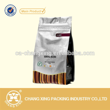 Laminated Aluminum foil plastic coffee pouch with zipper