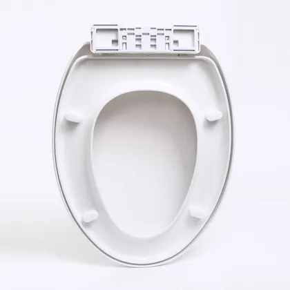 Egg shaped siphon one piece toilet cover