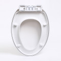Egg shaped siphon one piece toilet cover