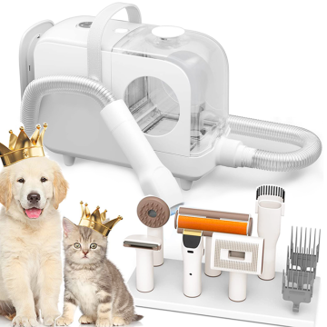 2024 Nouveau aspirateur pour animaux de compagnie - Kit de déménagement électrique pour chiens et chats avec différentes têtes