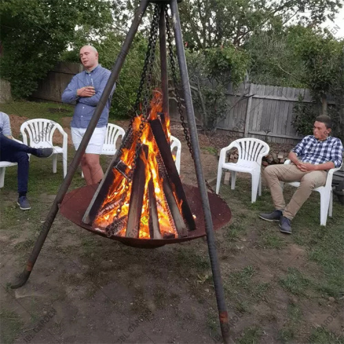 Outdoor Fire Pit Corten Steel BBQ Fire Bowl