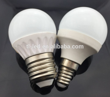 Alibaba G45 LED Lamp E27/E26/B22/E14, Golf LED Lamp 3W/5W CRI80 2600K CE Rohs FCC