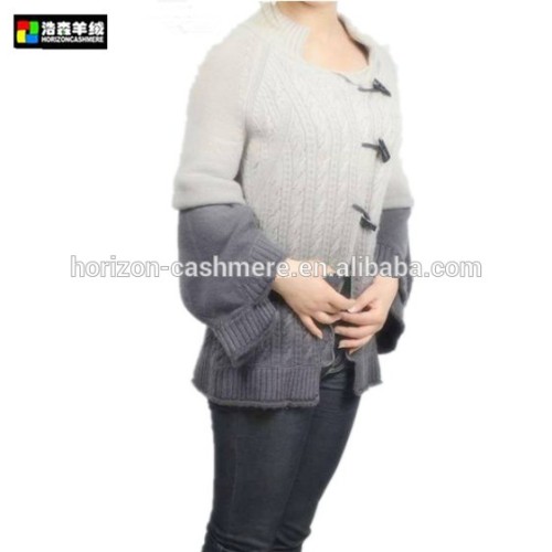 Cashmere Sweater, Buckled Design Women Sweater