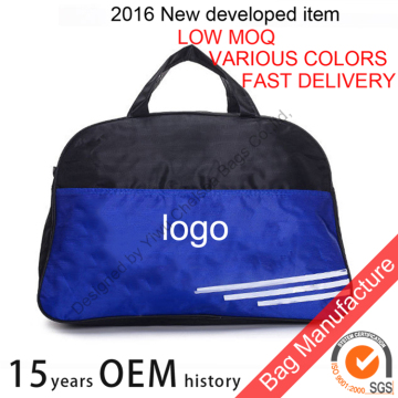 2016 Cheap 210T Promotional Nylon gym bag custom logo