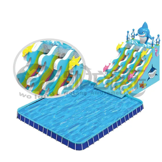 High quality outdoor commercial amusement inflatable water slide
