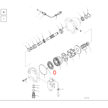 Zawór pompy hydraulicznej KOMATSU D85 708-7S-13260