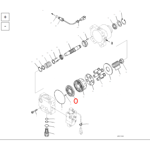 KOMATSU D85 Injap pam hidraulik 708-7S-13260