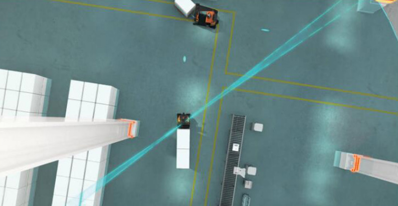 Лазерная навигационная сцена