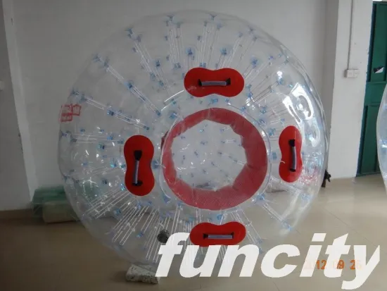 2.2m Diameter Inflatable Land Zorb Ball With Protection Web On The Entrance And Oem Logo For Children