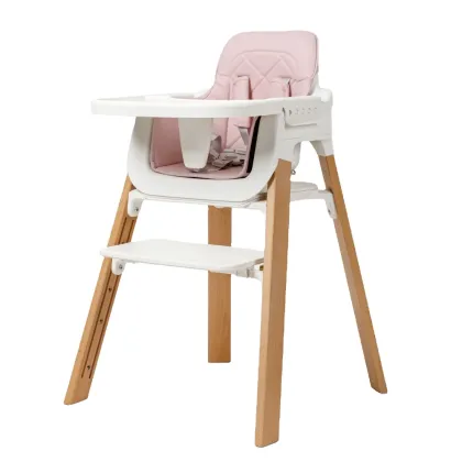 Factory Direct Safety Wood Baby Dining Chair - Wooden Baby High Chair