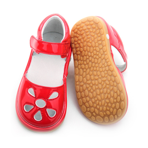 Fashion Style Flat Baby Girls Toddler Squeaky Shoes