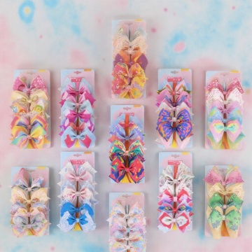 DOMOHO Bow Hairpins 6 Pcs Set - Fashionable Sweet Style Hairpins for Girls