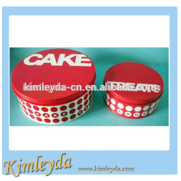 Metal cookie jar cake iron storage can cake tin