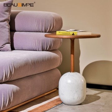 Luxury Modern Metal Marble Coffee Table