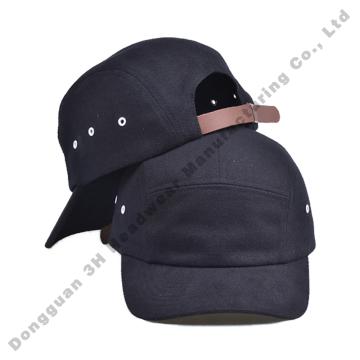 Custom Wholesale 5 Panel Camper Hat with Leather Strap