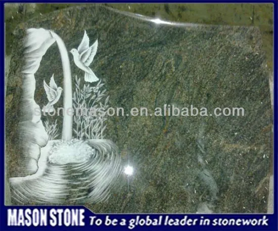 headtone granite bird cremation carved stone