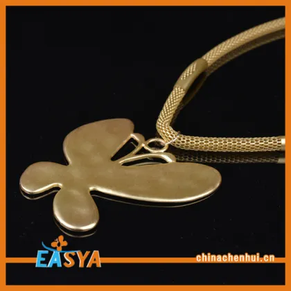 Gold Jewelry Gold Butterfly Pendant Necklace