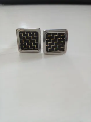 Carbon fiber cuff links