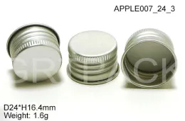 Colorful H16.4mm Aluminium Bottle Caps With Silkscreen Printing For Pe / Pp Bottles