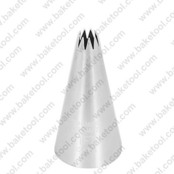 Stainless steel304 cake decorating open star pastry nozzle #1FT