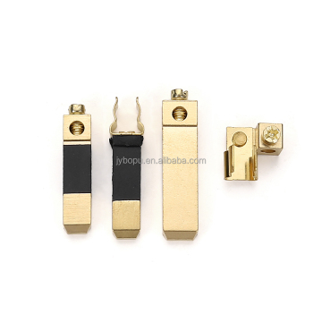 Bronze 3-Pin UK Plug Pins - British Standard Electrical Components
