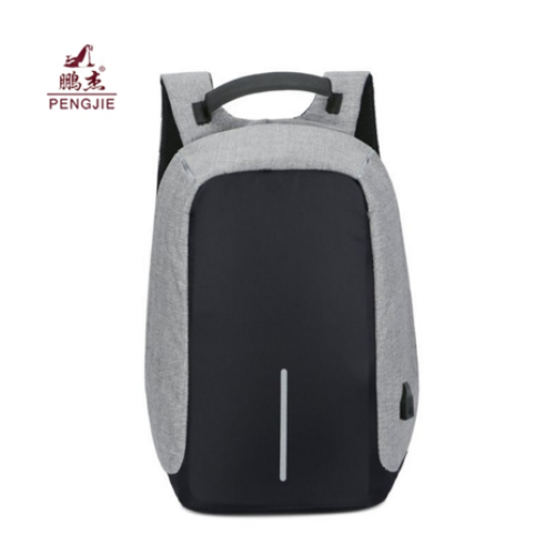 Laptop anti-pencurian USB pengisian tas ransel poliester