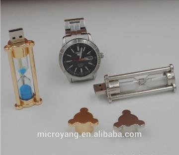 2016 new fashion sand timer hour glass usb flash drive 8gb