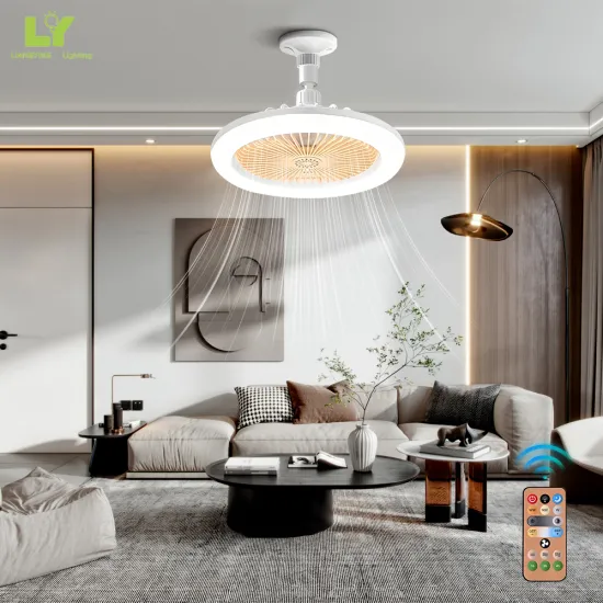 Modern Bedroom Wall Light Decorative LED Ceiling Fan Light with Remote Control (80 E27, 3 Gears)
