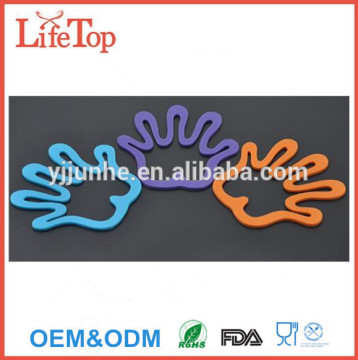 Creative Design Hand Shape Silicone Coaster Trivet Mat