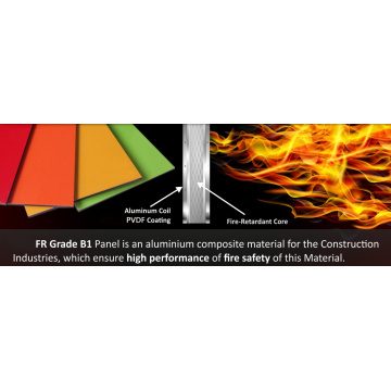 Panel compuesto de aluminio de fuego ACP