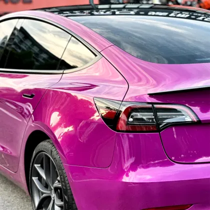 Glossy Metal Jam Purple Car Wrap
