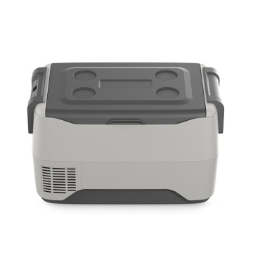 Grande geladeira cinza para resfriamento eficiente