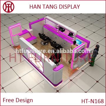 Shopping mall indoor eyebrow kiosk design