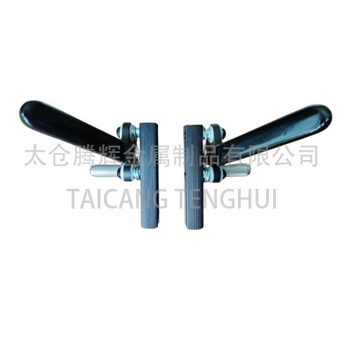 Freio de cadeira de rodas com alça de plástico com trava de segurança