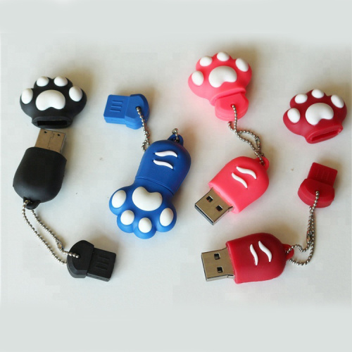 Novelty cat foot shape usb 2.0 flash drive