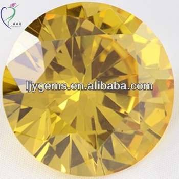 Synthetic Low Prices Uncut Round Shape Golden Loose Diamonds