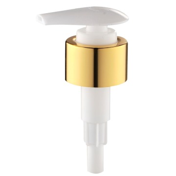28/410 shiny gold shampoo lotion dispenser pump lotion pump, China Free Samples Plastic Shower 28/410 gold Lotion Pump