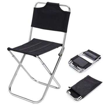 1000D polyester black Folding High Back Camping Chair
