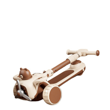 Children's Foldable Sit-and-Slide Cartoon Windmill Airplane Scooter