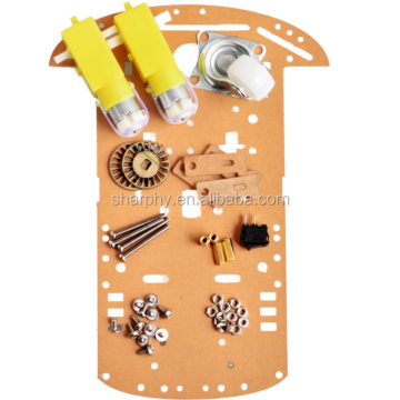 Kit de châssis de voiture Smart Robot 2WD avec encodeur de vitesse et boîte de batterie