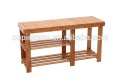 Botas de sapato de bambu de Design criativo Bench Entryway organizador rack de armazenamento